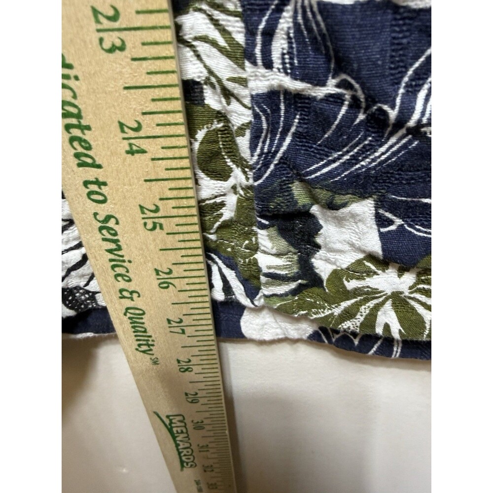 CJ Banks 18W Skirt Blue Green Floral Hidden Zipper Pockets MIDI - Picture 6 of 8
